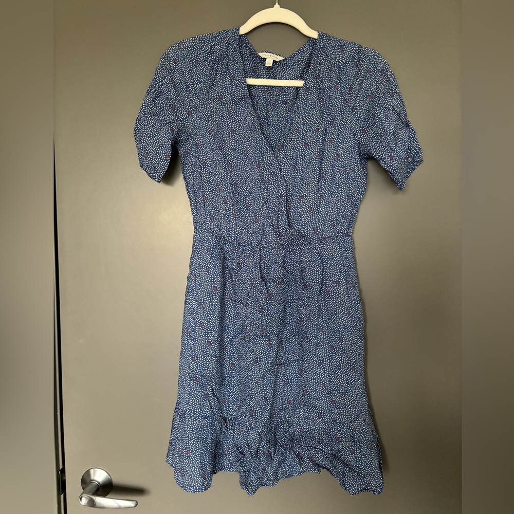 OBO accepted! Lucky Brand Blue Puff Sleeve Midi Sundress